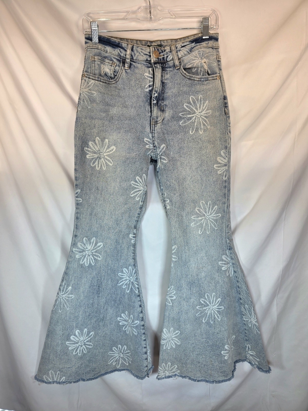 Wild Fable Retro Boho Hippie Flare Bell Bottom 60's Vibe Denim Jeans Size 8